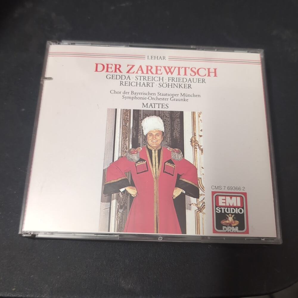 FRANZ LEHAR DER ZAREWITSCH [NEW CD] 2 DISC SET EMI {CMS 7 69366 2}
